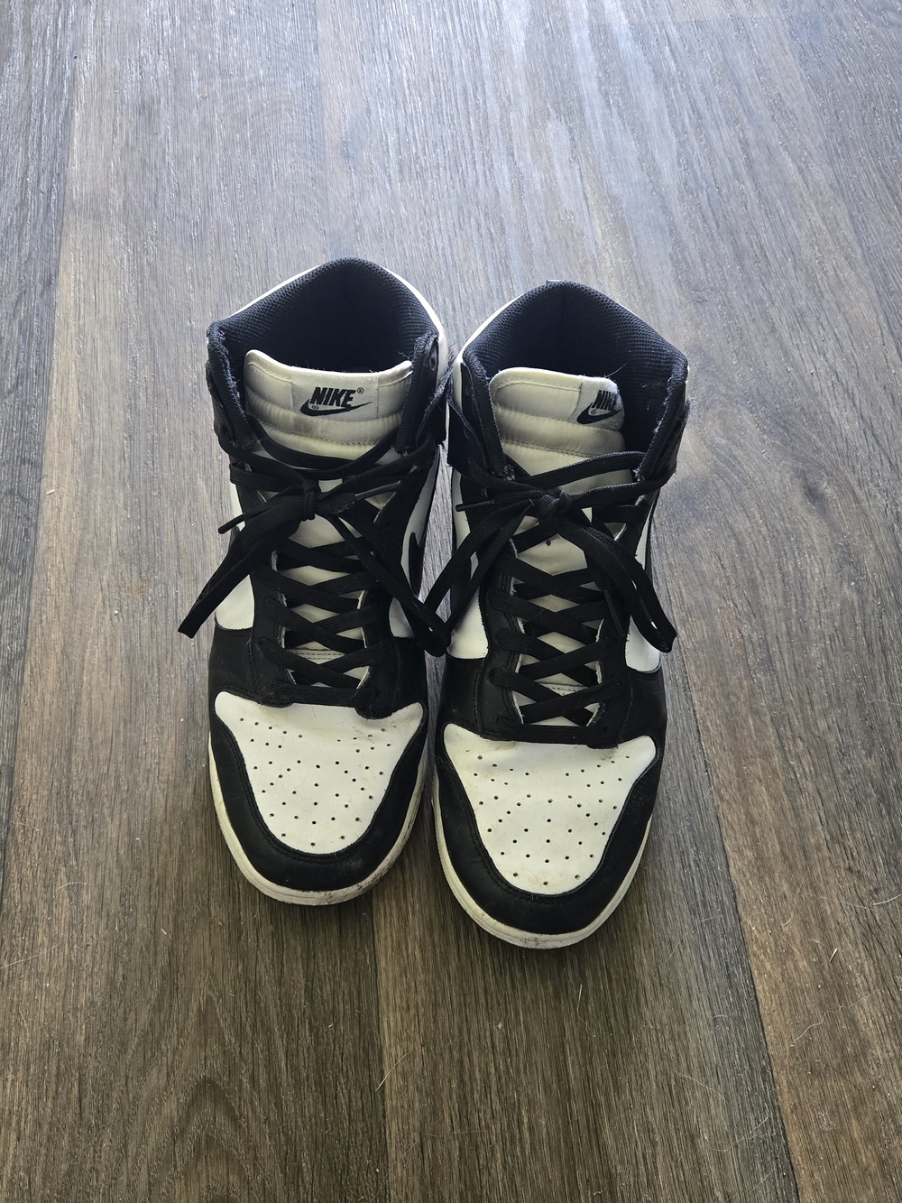 Nike Black & White High Top Sneakers